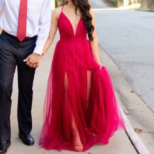 Dark Red Formal Gown